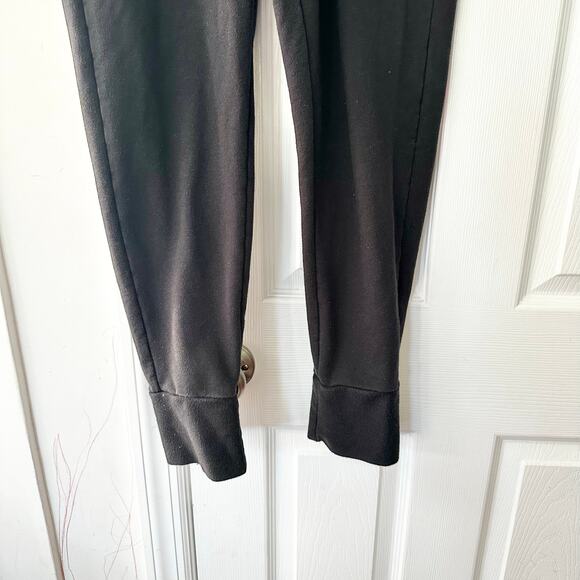 Free People Movement Black Slim Cinched Ankle Drawstring Jersey Joggers Medium - Picture 3 of 8